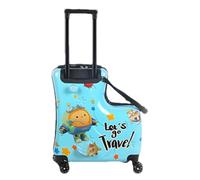 Maleta de Viaje para Niños, Equipaje de Mano con Ruedas, Cochecito Giratorio, Paseo Infantil en Trolley para el Día del Niño