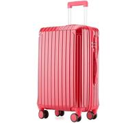 Maleta de viaje resistente y ligera con ruedas giratorias - Equipaje rígido para viajes de negocios y placer, Un color, 28in