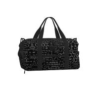 Maleta deportiva de mano con ilustración abstracta de ciencia química, con impresión 3D, unisex, bolsa cruzada para viajes, fin de semana, actividades al aire libre