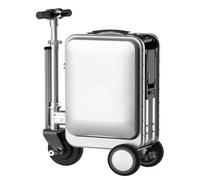 Maleta EléCtrica De 20 L Con Asa TelescóPica, Ajuste De 3 Velocidades, Marcha AtráS, BateríA ExtraíBle, Puerto De Carga Externo, Capacidad De Carga De 110 Kg Y AutonomíA De 8-10 Km Pink-Flatsurface