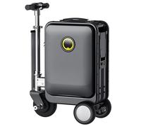 Maleta eléctrica que puedes viajar, maleta inteligente con batería extraíble de 73,26 WH, control de aplicación, puerto de carga externo, scooter de equipaje para carga de viaje 110 kg Black-20L-SE3S