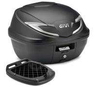 BAULETTO MONOLOCK 39L Negro CATADIOTTRI Plata Givi