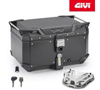 Maleta [GIVI] TREKKER EVO 58LT + Placa BMW R 1250 GS 2019 2020 2021