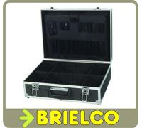MALETA HERRAMIENTAS CUADRO ALUMINIO MALETIN 2 LLAVES 455X330X152MM NEGRA BD2360