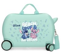 MALETA INF.ABS 4R.(2 MULTI.) 50CM. STITCH BEACH&LOVE TURQUES