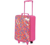 Maleta Infantil Cabina BENZI BZ4756, Blanda PVC 45 cm. 2 Ruedas Flores