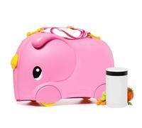 Maleta Infantil Molto Smiler Rosa + Termo para Comida