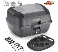 Maleta Kappa K45NN 45L Negra Con Placa Monolock + Kit Universal Scooter
