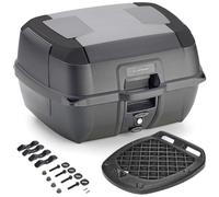 Kappamoto Maleta de moto K45NN 45L con placa Monolock y kit universal, Negra