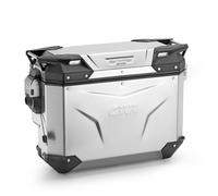 Maleta lateral derecha Givi Trekker Outback EVO SMART aluminio natural, 33 L