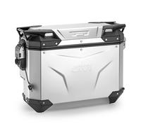 Maleta lateral scantonata derecha Trekker Outback EVO, de aluminio anodizado, 33 L., se vende sin cerradura. Debe completarse necesariamente con el kit SMART SECURITY LOCK