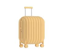 Maleta Maleta en forma de pan Caja de seguridad Maleta de embarque de viaje Maleta linda Color macarrón Equipaje de viaje portátil a corto plazo Maleta grande (Color: Amarillo, Taille Unique: 20