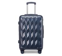 Maleta Maletas con Ruedas, Equipaje con Forro de Gran Capacidad, Equipaje de Mano Duradero con Borde Duro, Maletas portátiles con Cerradura de combinación Durable(BLU,24 in)