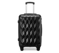 Maleta Maletas con Ruedas, Equipaje con Forro de Gran Capacidad, Equipaje de Mano Duradero con Borde Duro, Maletas portátiles con Cerradura de combinación Durable(Noir,20 in)
