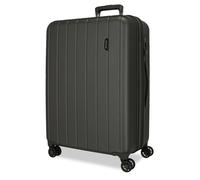 Movom Wood Maleta mediana Azul 44,50x65x27,5 cms Rígida ABS Cierre TSA 68L 3,8Kgs 4 Ruedas Dobles Extensible