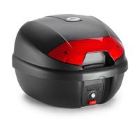 Maleta MONOLOCK moto Kappa K30 color Negro con parrilla universal Negro