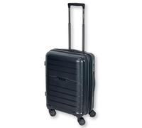 Maleta ORMI 55 x 40 x 20 cm Legera Idoneo Raynair Trolley ampliable rígido de ABS Equipaje de mano de cabina Seratura con combinación candado americano TSA 8 ruedas, Negro , M (55x40x20), Maleta