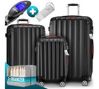 Maleta rígida Baseline de 3 piezas Accesorios ABS negro