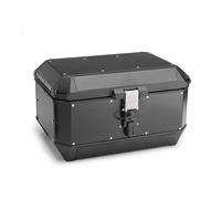 Maleta Trekker Alaska Givi de aluminio natural 56L en color negro