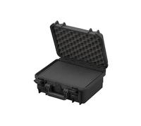 Maleta universal impermeable TOMcase - Maleta de exterior 34 x 30 x 15 cm con espuma de rejilla/espuma de cubo - Maleta de transporte IP67 - Hardcase Made in Europe - negro