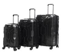 Maletas Conjuntos de Equipaje de 1 Pieza, Maletas de Gran Capacidad, Carrito telescópico Ajustable de 1 Velocidad, Maleta de Aduanas Equipo de Viaje (Color : Noir, Size : 28in)