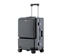 Maletas De Cabina Embarque Universal Del Viaje De Negocios De La Caja De La Cerradura De La Rueda Del Equipaje De Cabina De Aluminio De La Abertura Delantera Maleta Con Cerradura ( Color : C , Size :