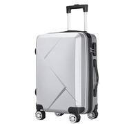 Maletas de Viaje Continúe El Equipaje Hardcase Suitacse con La Maleta Ligera De Hardshell De Las Ruedas del Hilandero Mala Viagem Cabine (Color : Sliver, Size : 20in)
