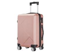 Maletas de Viaje Continúe El Equipaje Hardcase Suitacse con La Maleta Ligera De Hardshell De Las Ruedas del Hilandero Mala Viagem Cabine (Color : Rosa, Size : 24in)