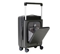 Maletas de Viaje Equipaje con Palanca De Ajuste De 3 Velocidades, Equipaje De Mano De Gran Capacidad, Diseño con Apertura Frontal Mala Viagem Cabine (Color : A, Size : 24inch)