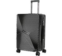 Maletas de Viaje Equipaje Portátil con Ruedas Giratorias Equipaje De Mano Maleta con Cierre TSA Resistente A Caídas Mala Viagem Cabine (Color : Black, Size : 20 in)