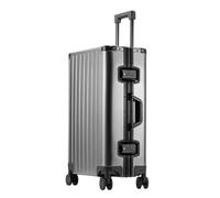 Maletas de Viaje Maleta De Equipaje Maleta con Ruedas De Aleación Maleta De Metal Equipaje con Ruedas Universal Silencioso Mala Viagem Cabine (Color : A, Size : 28inch)