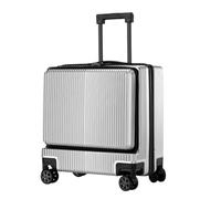 Maletas De Viaje Maletas con Ruedas Apertura Frontal Equipaje De Mano Cerradura De Combinación De Seguridad Embarque Maleta Viaje (Color : A, Size : 18in)