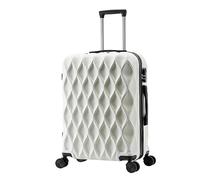 Maletas de Viaje Maletas con Ruedas Contraseña Equipaje De Mano Maleta De Almacenamiento De Gran Capacidad Mala Viagem Cabine (Color : White, Size : 20 in)