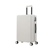 Maletas de Viaje Maletas con Ruedas Equipaje Anti-caída Resistente Al Desgaste Maletas De 20/24 Pulgadas Ligeras Mala Viagem Cabine (Color : White, Size : 24in)