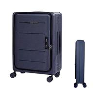 Maletas de Viaje Maletas Plegables Carro Ajustable Equipaje De Mano Maleta Portátil Abierta Frontal Mala Viagem Cabine(Color:A,Size:24 Inch)