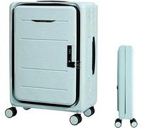 Maletas de Viaje Maletas Plegables Trolley Ajustable Equipaje De Mano Maleta Abierta Delantera Rueda Universal Mala Viagem Cabine (Color : A, Size : 24 in)