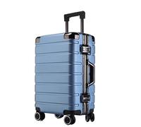 Maletas de Viaje Maletas Ruedas Giratorias De Doble Fila Equipaje Viaje Portátil, Cerradura De Combinación Doble TSA Mala Viagem Cabine (Color : B, Size : 20inch)