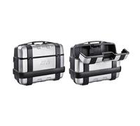 GIVI Par De Maletas Laterales 33 Lt Con Acabado Plateado