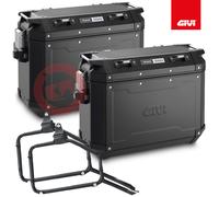 Maletas Lateral GIVI Trekker Outback Negro 37L Suzuki DL 650 V-Strom 2017-2021