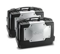 KGR46PACK2 - Kappa Set 2 Maletas MONOKEY® GARDA 46 Lts color Aluminio