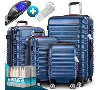 Maletas rígidas set de 4 Baseline accesorios ABS azul