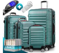 Juego de maletín rígido Baseline de 4 piezas accesorios ABS verde
