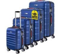 Maletas rígidas set de 4 piezas ABS azul
