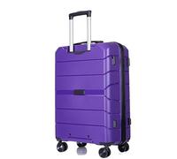 Maletas Viaje Equipaje con Ruedas PP Equipaje Conjuntos Maleta Ligera con Equipaje De Viaje con Cerradura TSA Maleta Equipaje de Mano (Color : Purple, Size : 28in)