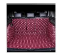 Maletero Alfombra para Mitsubishi para Outlander para PHEV para GN 5seat 2022 2023 2024 Esteras Traseras Cuero para Maletero Coche(Wine Red 3D)