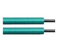 Maletero amortiguadores Amortiguador De Portón Trasero De 2 Piezas Para Ford Fiesta Mk8 Y 8.5 Hatchback 2017-2024 Con Resortes De Gas Para Maletero.(GREEN CARBON FIBER)
