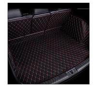 Maletero Estera Esteras De Cuero para Maletero Coche para VW para Passat B8 2017 2018, Accesorios, Alfombrillas para, Antisuciedad Alfombra Maletero(Negro Rojo,Full Cover)