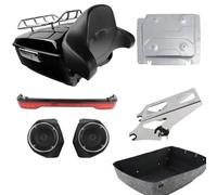 Maletero King Pack para Motocicleta con Altavoz De 6,5 ", Portaequipajes para Harley Road Glide Special FLTRXS 2015 2016 2017 2018 2019 2020 2021 2022 2023