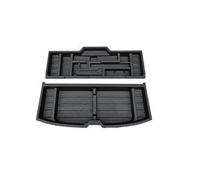 Maletero Trasero Estante Cortina Caja Almacenamiento Multiusos Para Maletero Para CRV 2023, Modificada, Con Decoración Para Llanta Repuesto, Gran Capacidad, Esenciales Viaje Cubierta Carga(2piece)