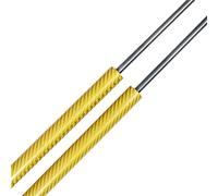 Maletero trasero Para Para Discovery 3 4 Familiar 2004-2016 Soporte De Muelle De Gas Con Portón Trasero Amortiguador 483mm L319 LR3 LR4(Fibra de carbono amarilla)
